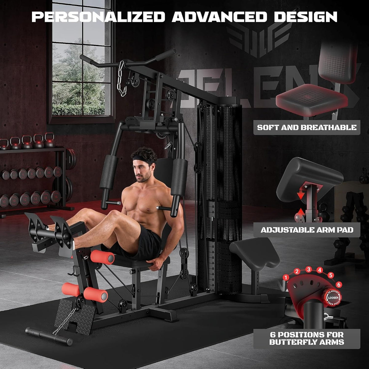 150LBS Multifunctional Home Gym Station
