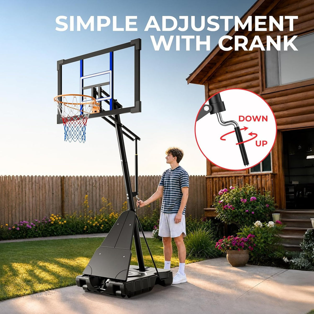 44‑48IN 10FT Portable Basketball Hoop