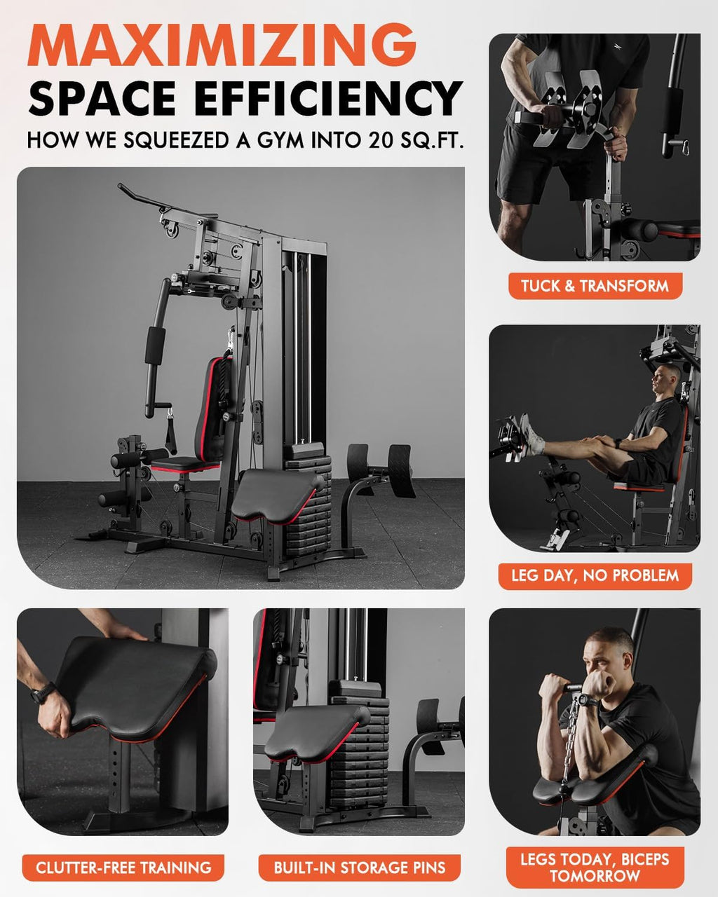 150LBS Multifunctional Home Gym Station