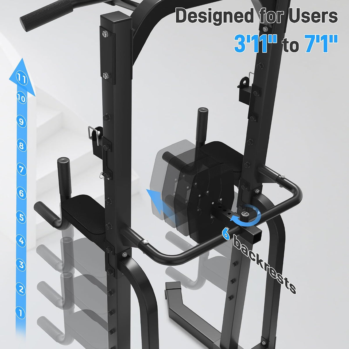 Outdoor Basic 1500LBS Adjustable Power Tower