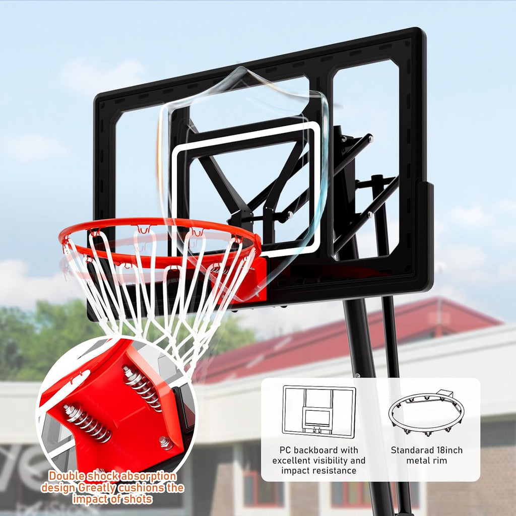 40‑48IN Portable Basketball Hoop