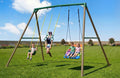 9.5' Backyard Metal Swing Set