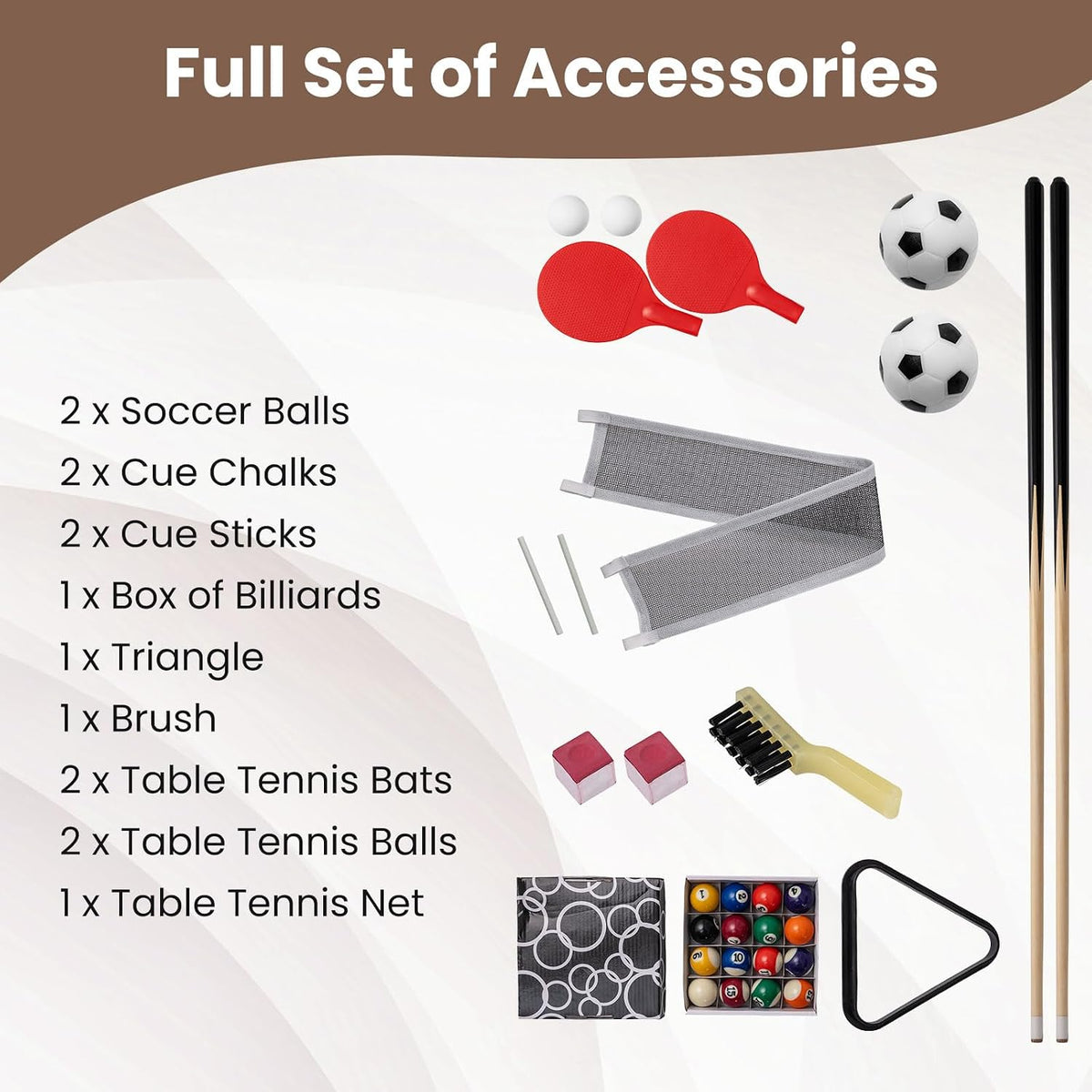 3‑in‑1 Swivel Multi Game Combo Table