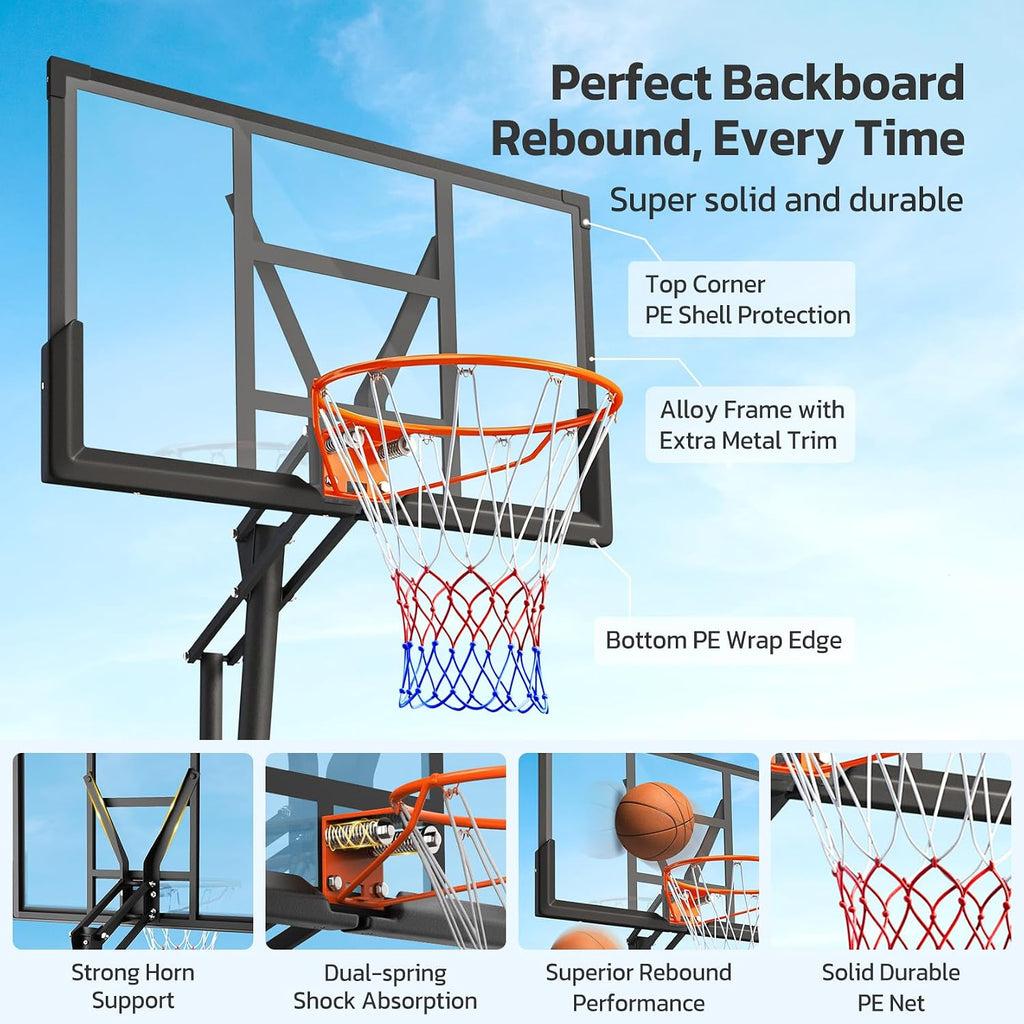 44‑48IN 10FT Portable Basketball Hoop