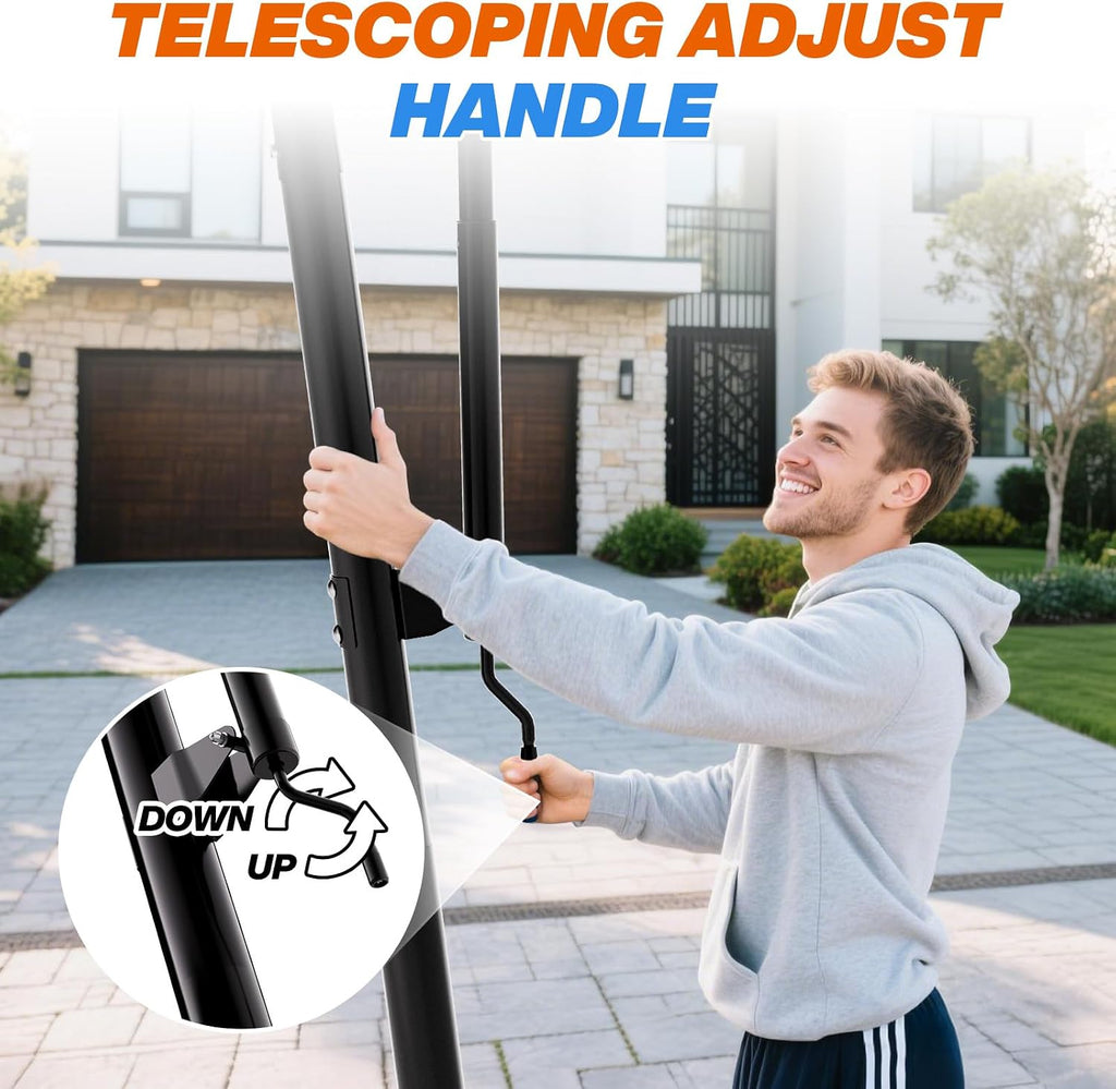 40‑48IN 5.3‑10FT Adjustable Basketball Hoop