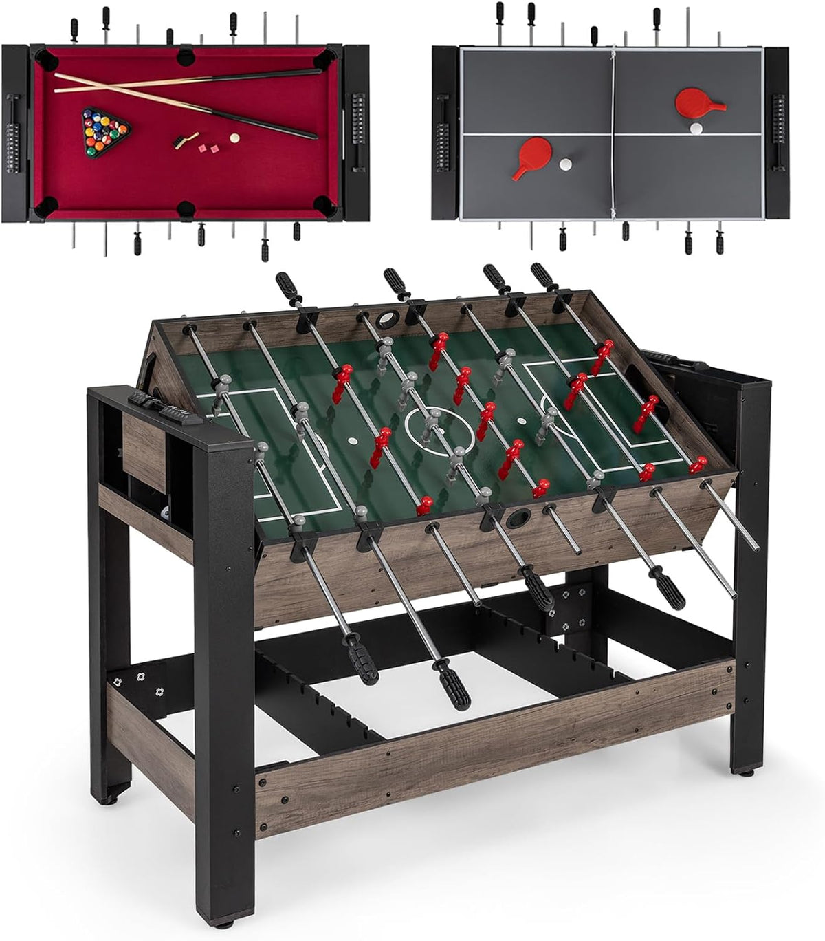 3‑in‑1 Swivel Multi Game Combo Table