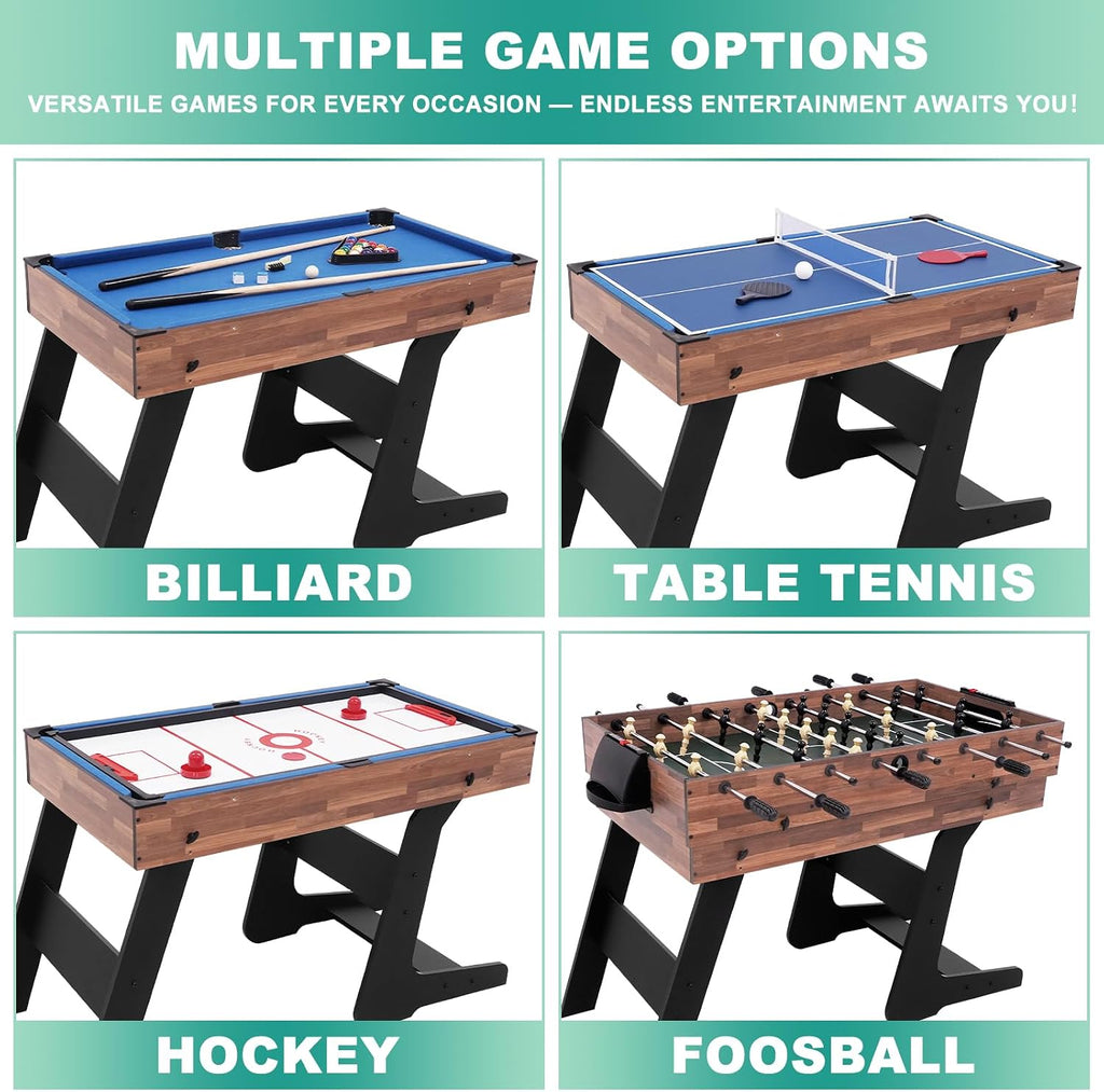 4‑in‑1 Foldable Multi Game Table
