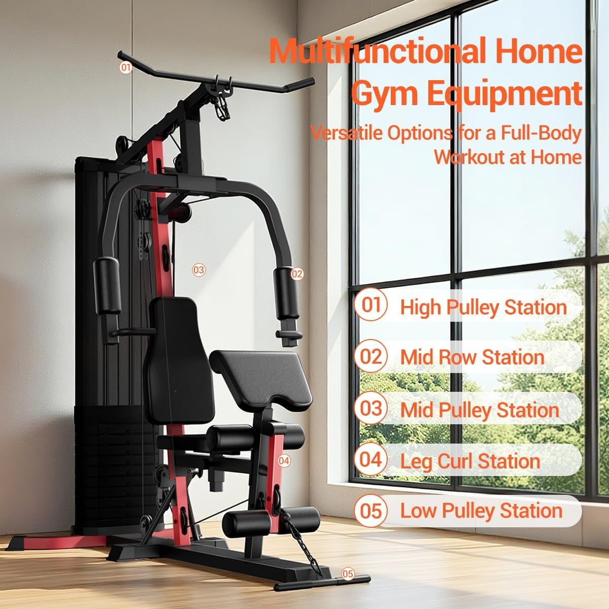 Multifunctional All‑in‑One Home Gym Workout Station