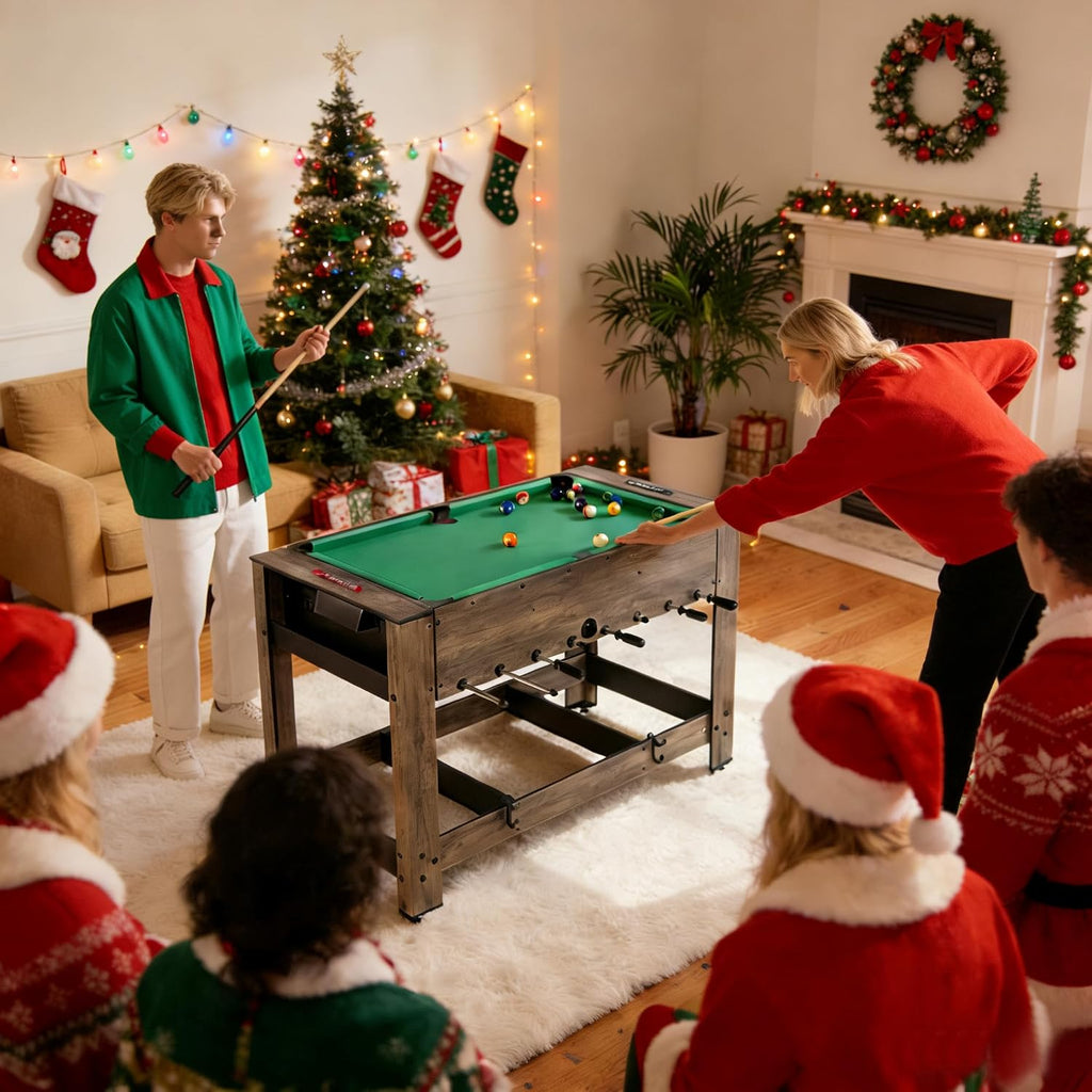 48" 2‑in‑1 Swivel Combo Game Table