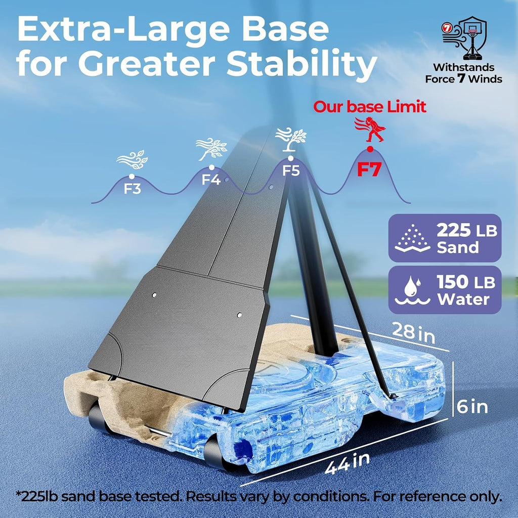 44‑48IN 10FT Portable Basketball Hoop