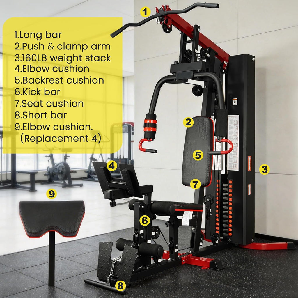 160‑LB Multifunctional Home Gym Station