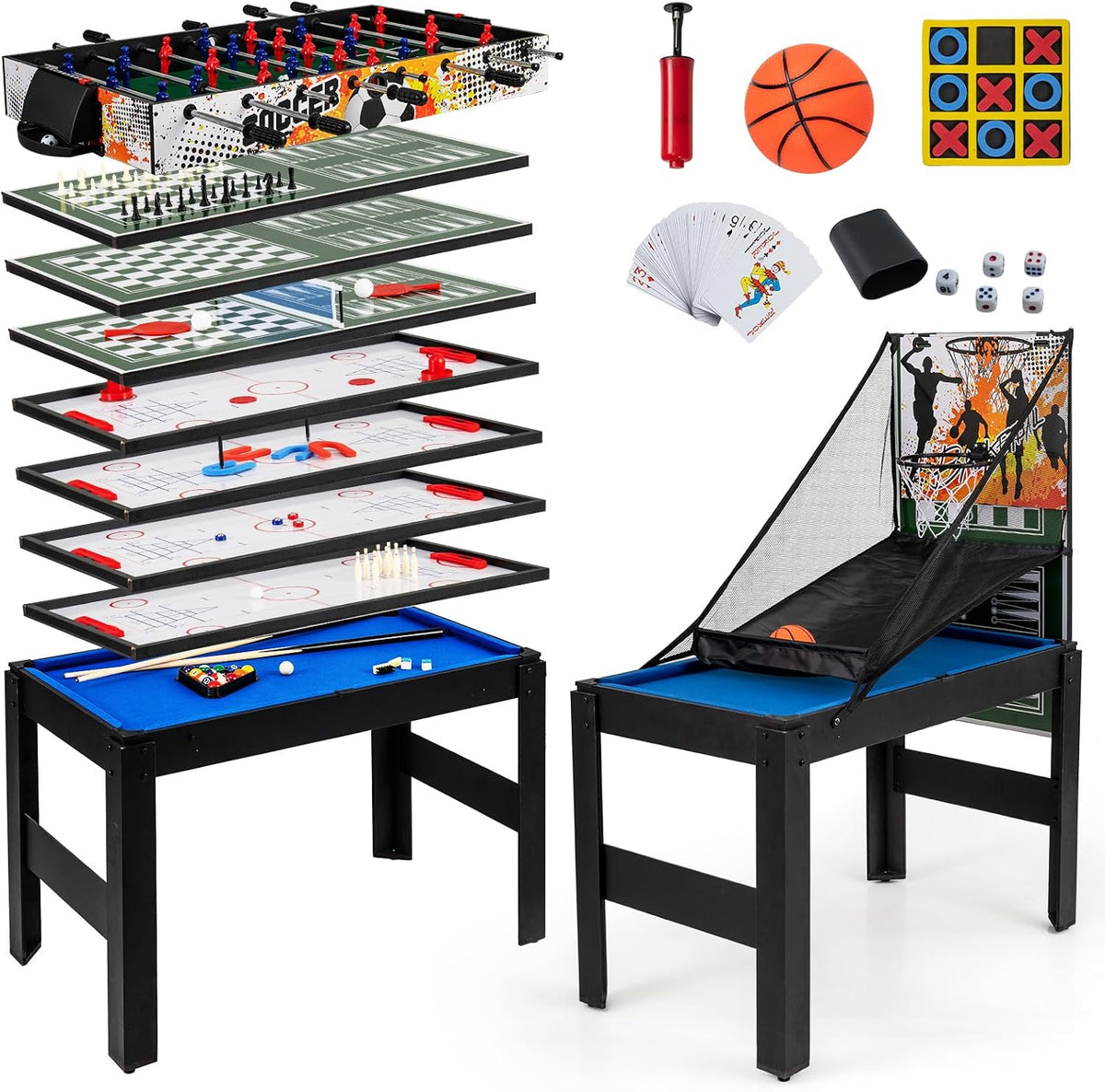 48" 14‑in‑1 Multi Game Combo Table