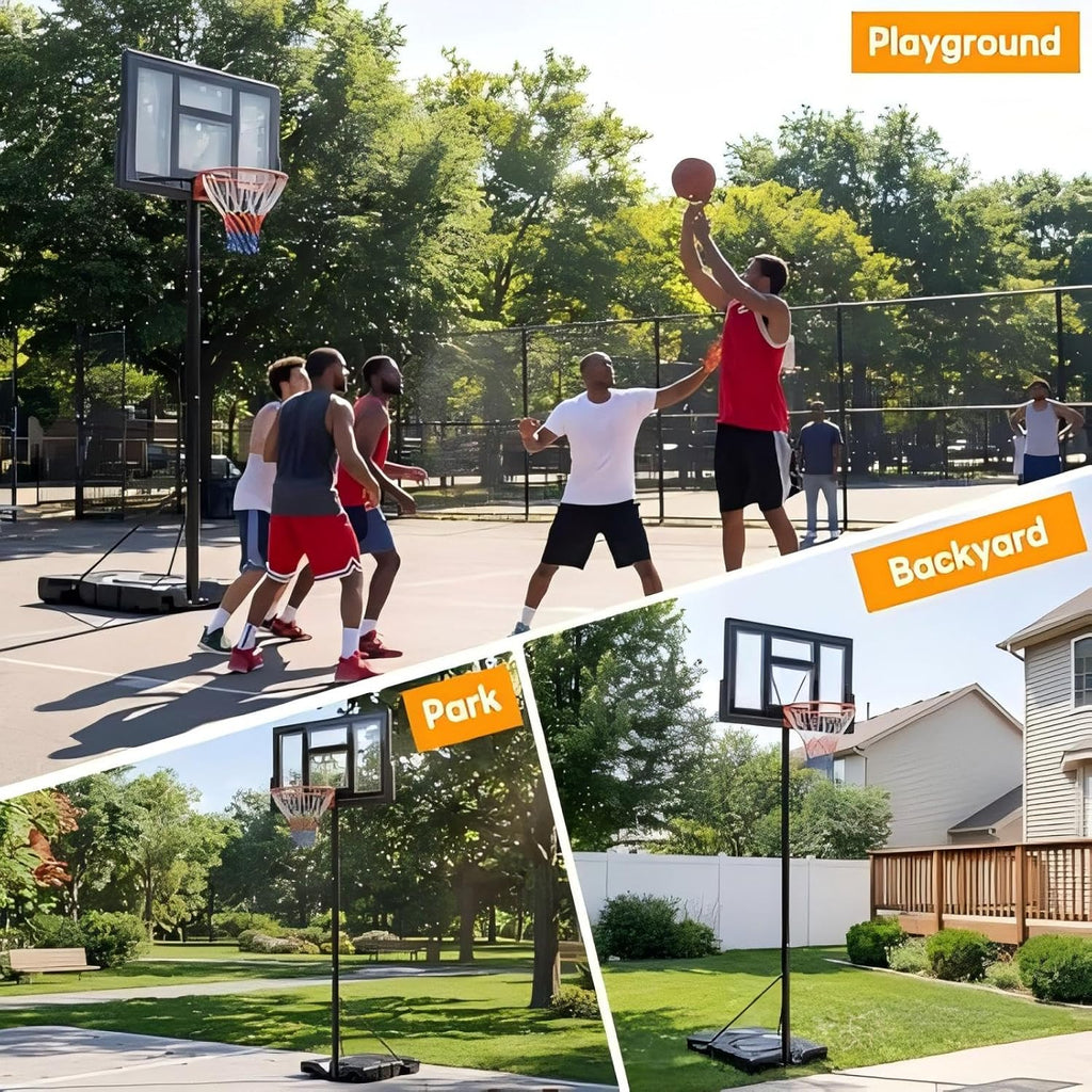 44IN 10FT Portable Adjustable Basketball Hoop