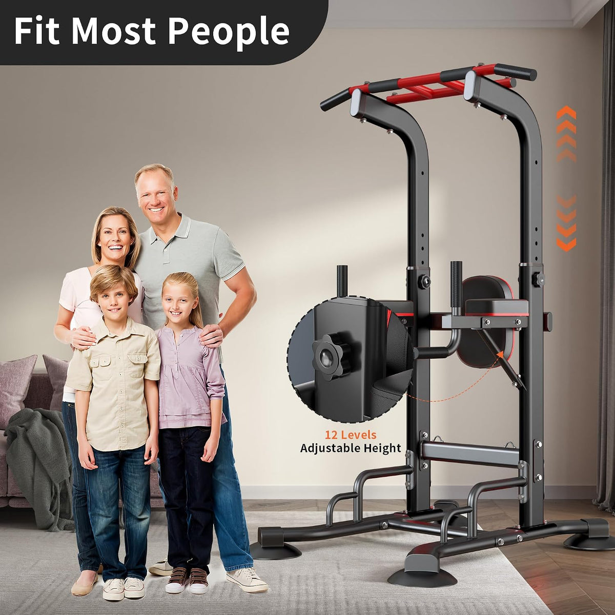 Adjustable Home Gym Dip Station