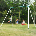 9.5ft Backyard Swing Set for Big Kids & Adults