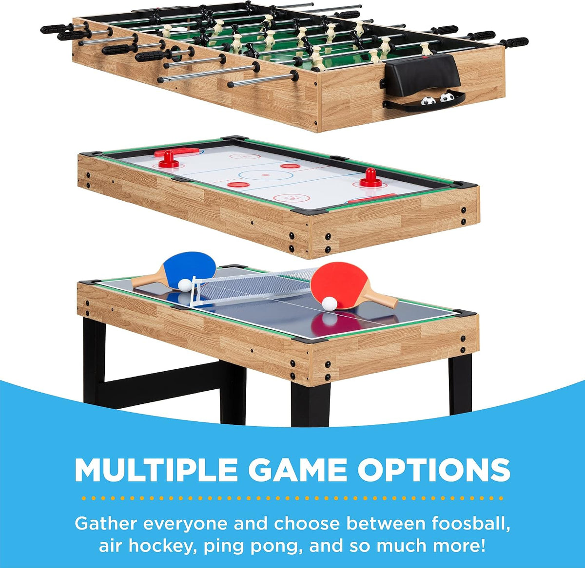 2x4ft 9‑in‑1 Combo Game Table