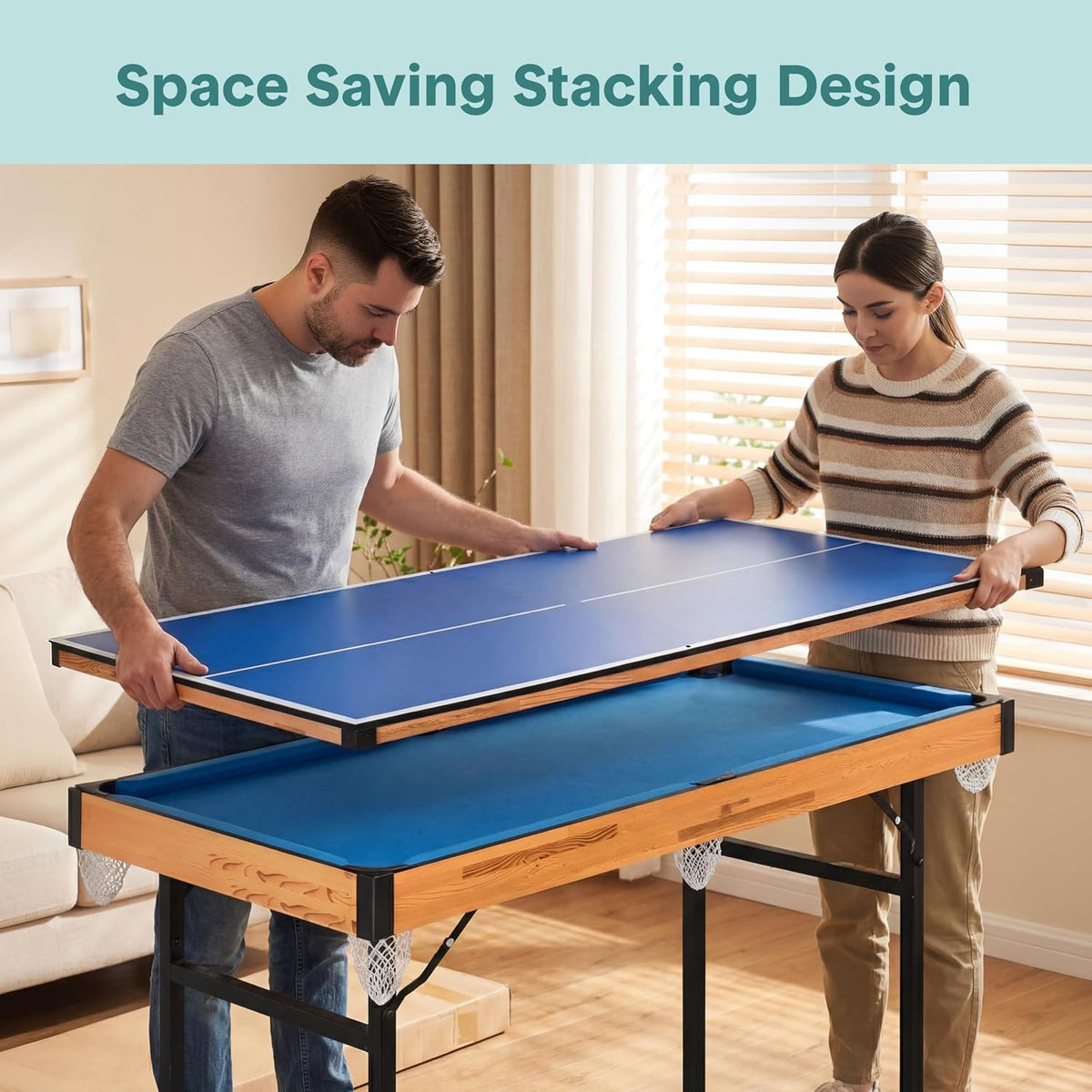 4‑in‑1 Folding Multi Game Table