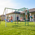 5‑in‑1 Backyard Swing Set with Monkey Bars