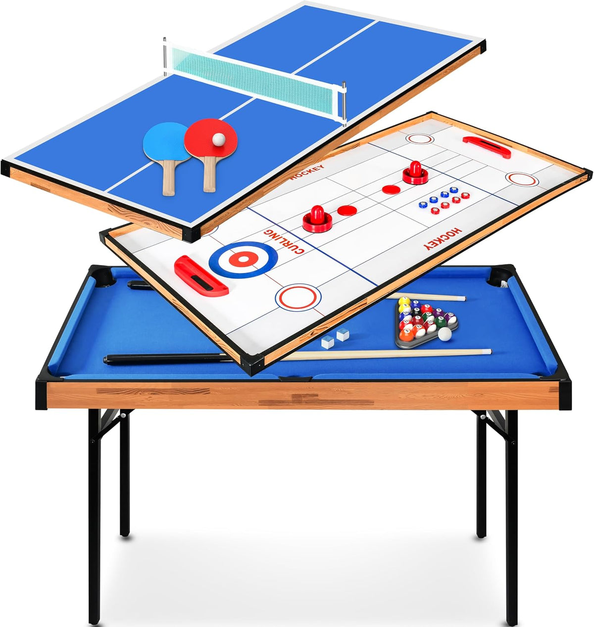 4‑in‑1 Folding Multi Game Table