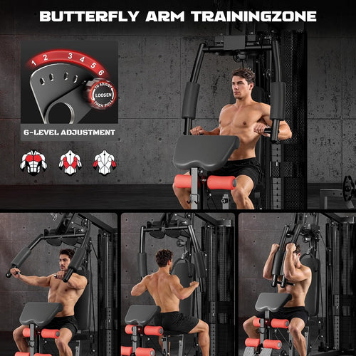 150LBS Multifunctional Home Gym Station