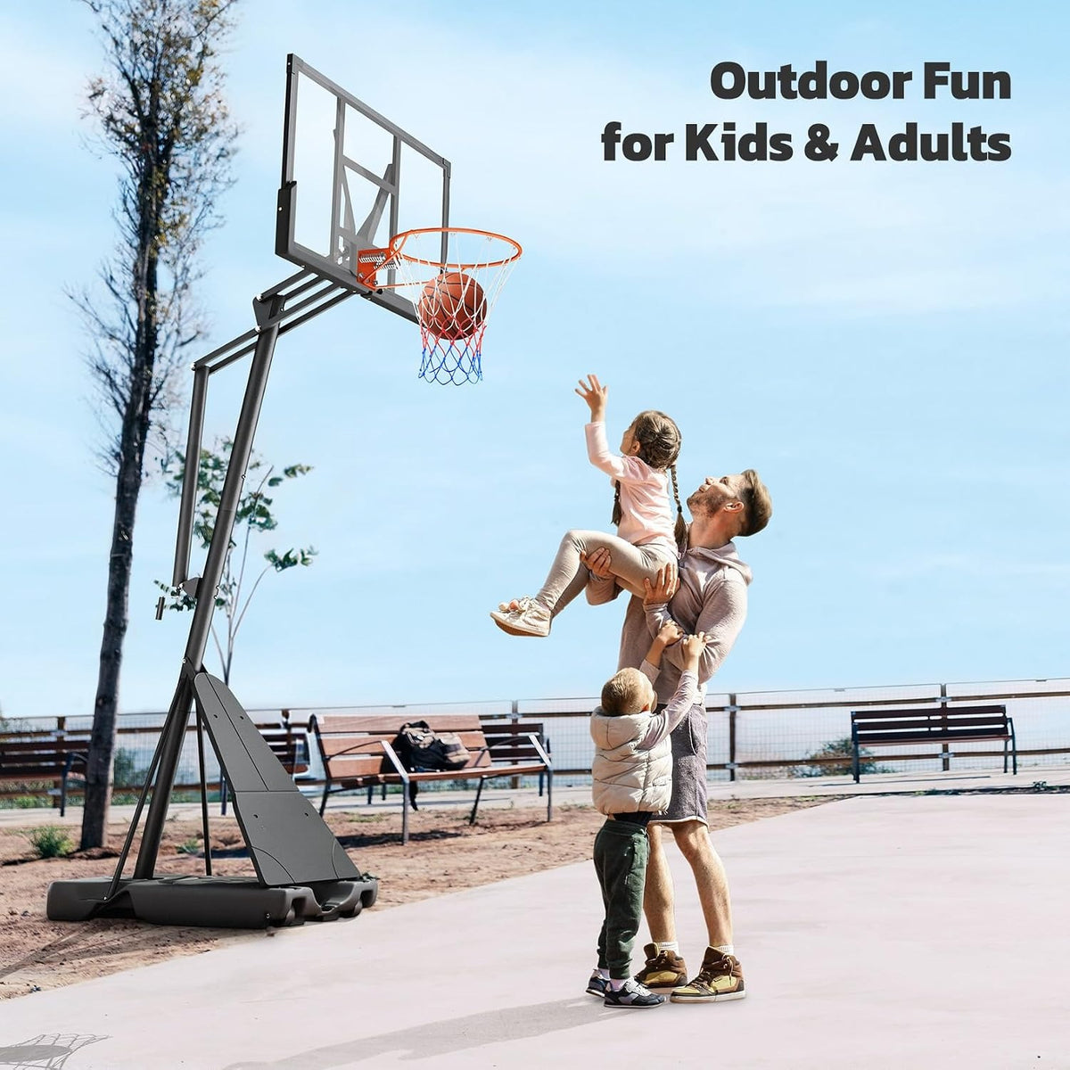 44‑48IN 10FT Portable Basketball Hoop