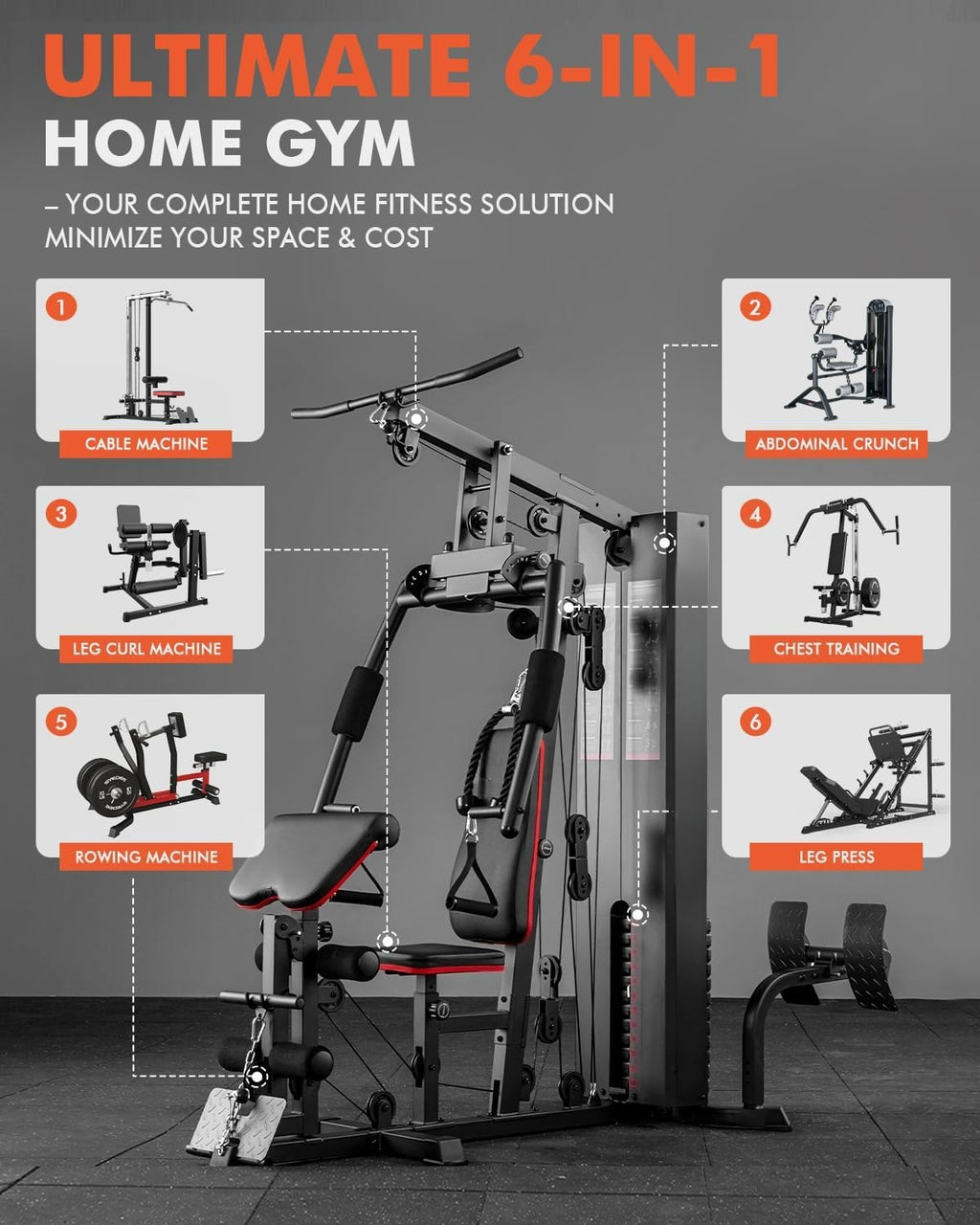 150LBS Multifunctional Home Gym Station