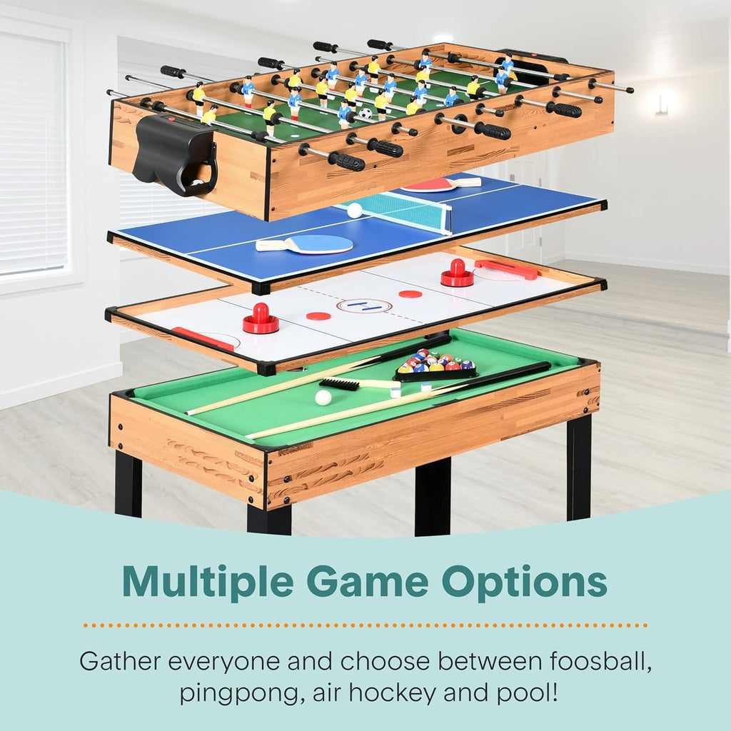 48" 4‑in‑1 Multi Game Table