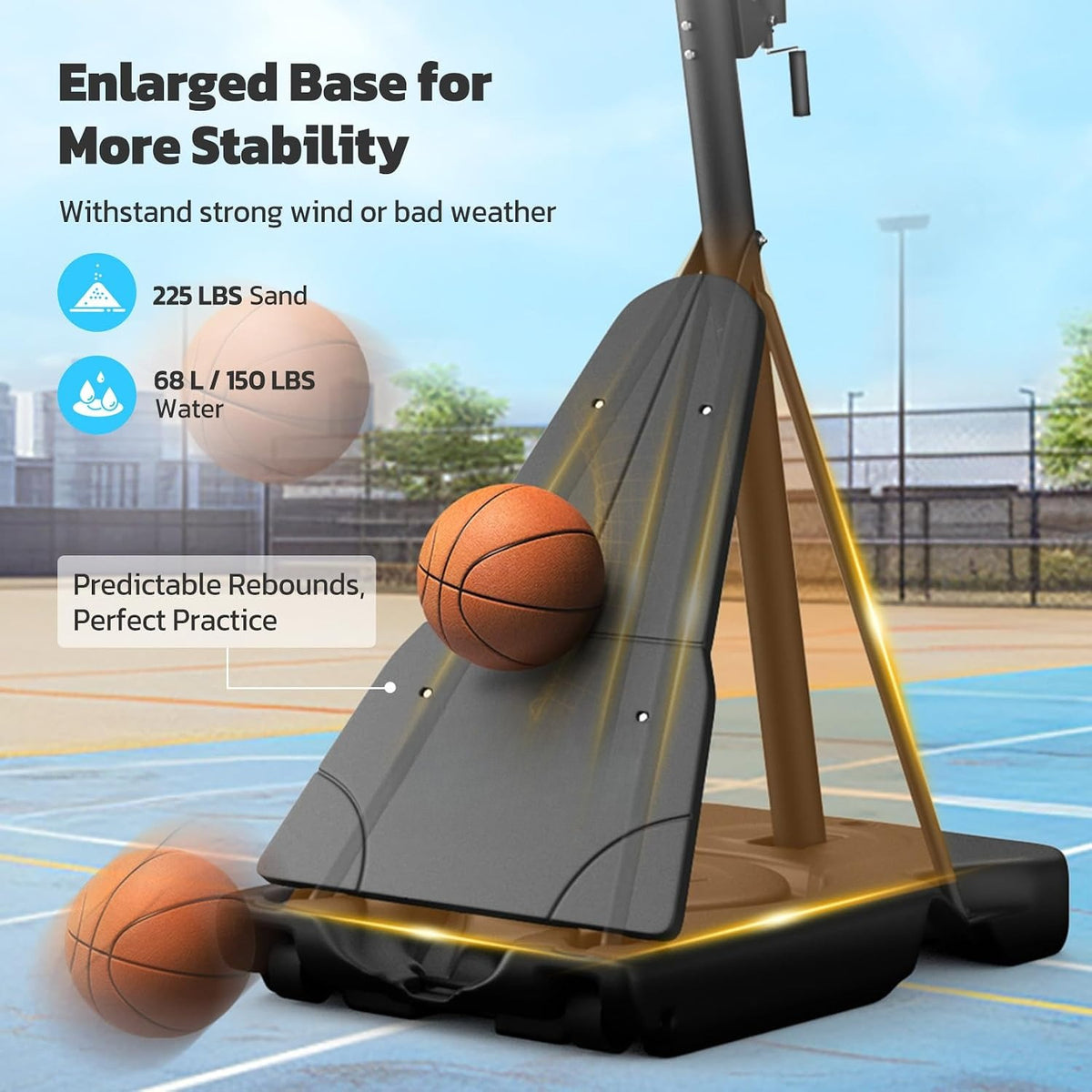 44‑48IN 10FT Portable Basketball Hoop