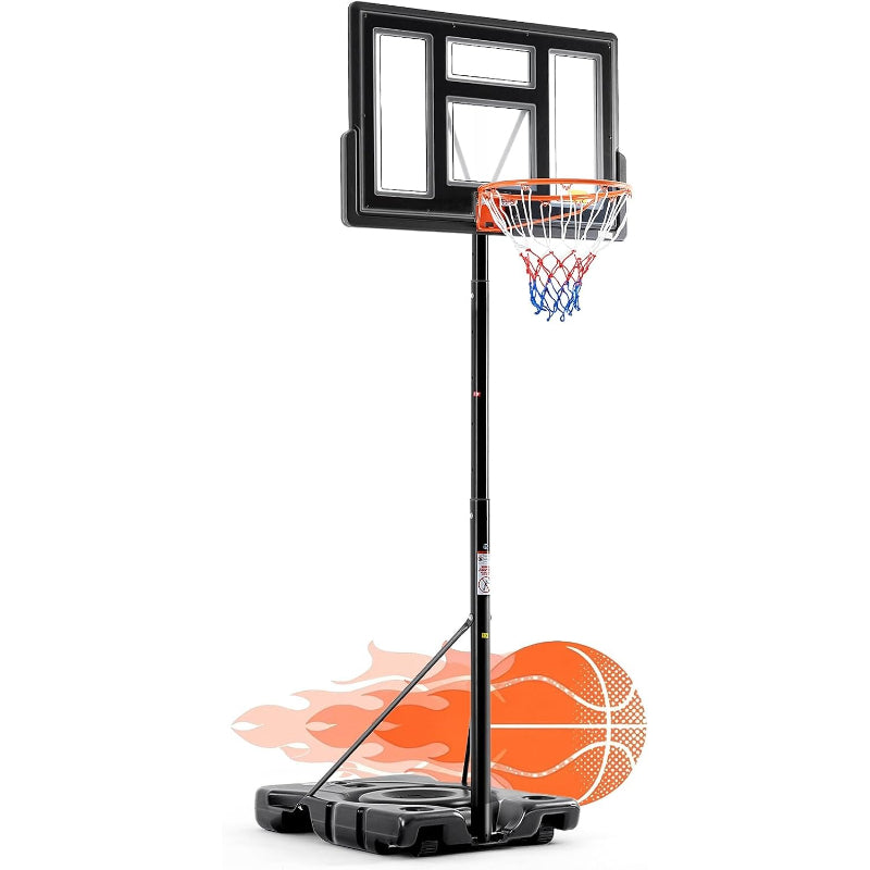44IN 10FT Portable Adjustable Basketball Hoop