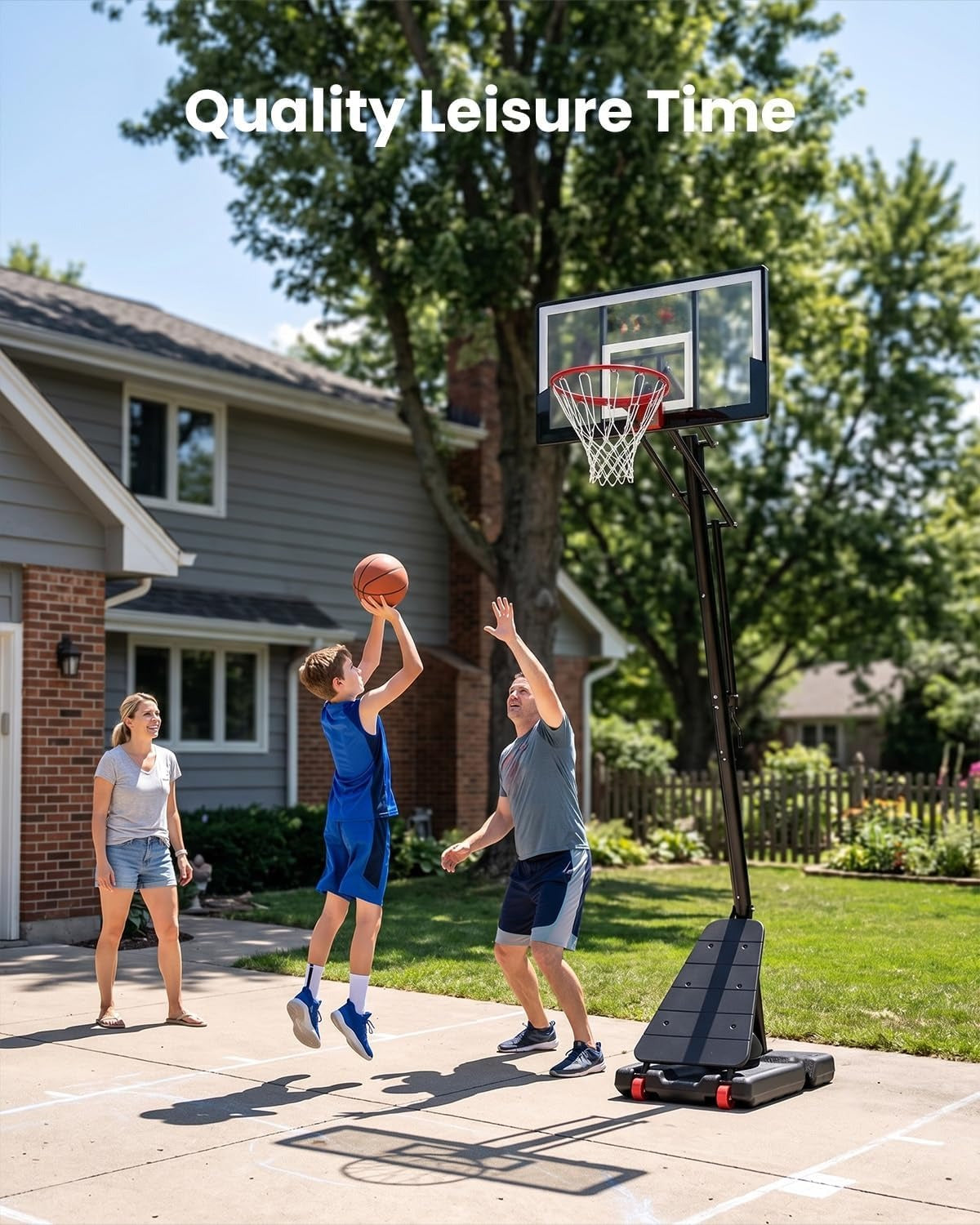 40" Adjustable Portable Basketball Hoop